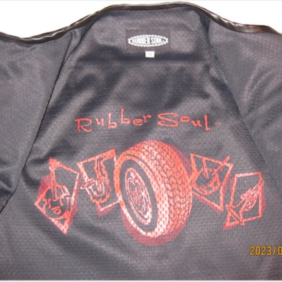 RUBBER SOUL 'Biker' Vest- M 'Black' (BRAND NEW /wot) SUPER RARE! 'Unisex' - Picture 13 of 16